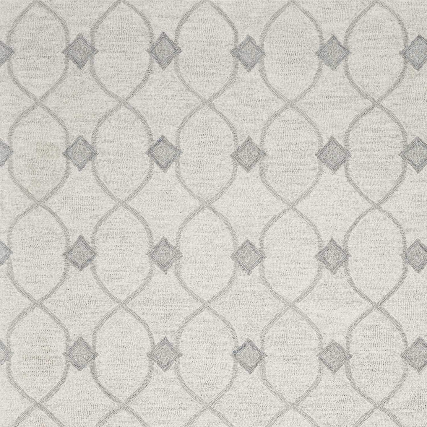 8' X 10' Ivory Hand Tufted Ogee Indoor Area Rug - Homeroots - Flyclothing LLC