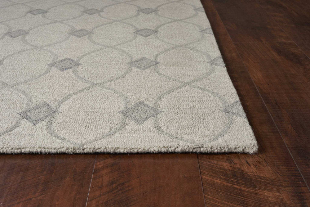 8' X 10' Ivory Hand Tufted Ogee Indoor Area Rug - Homeroots - Flyclothing LLC