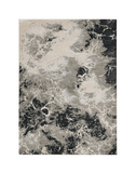 8' X 11' Silver Machine Woven Abstract Watercolor Indoor Area Rug - Homeroots