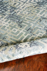 7' X 10' Polyester Sand Silver Area Rug - Homeroots - Flyclothing LLC