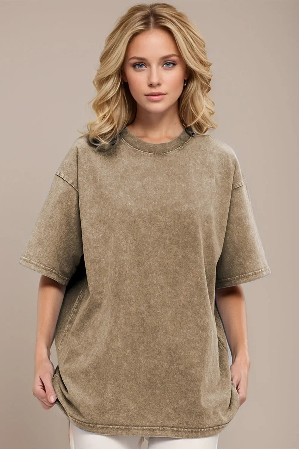 Basic Bae Round Neck Half Sleeve T-Shirt - ShopBasicbae - Flyclothing LLC