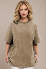 Basic Bae Round Neck Half Sleeve T-Shirt - ShopBasicbae - Flyclothing LLC