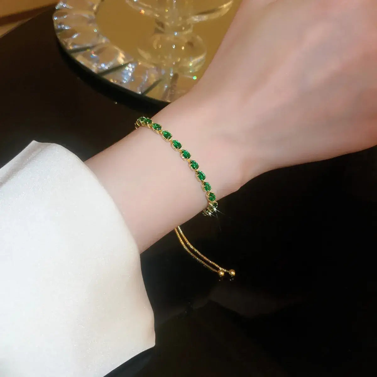 Alloy Zircon Bracelet - Trendsi - Flyclothing LLC
