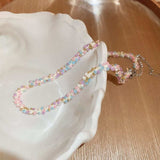 Titanium Steel Rice Bead Necklace - Trendsi - Flyclothing LLC