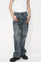 Mid Rise Jeans with Pockets - Trendsi - Flyclothing LLC