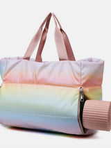 Gradient Quilted Travel Bag with Side Zippers - Trendsi - Flyclothing LLC