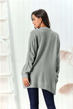 Cable-Knit Open Front Long Sleeve Cardigan - Trendsi - Flyclothing LLC