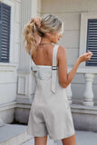 V-Neck Adjustable Strap Romper - Trendsi - Flyclothing LLC