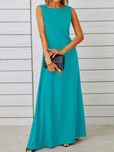 Sleeveless Flowy Maxi Dress - Trendsi - Flyclothing LLC