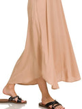 Zenana Woven Arc Hem Cami Dress With Flowy Pockets - Trendsi
