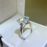 10 Carat Moissanite 925 Sterling Silver Ring - Trendsi