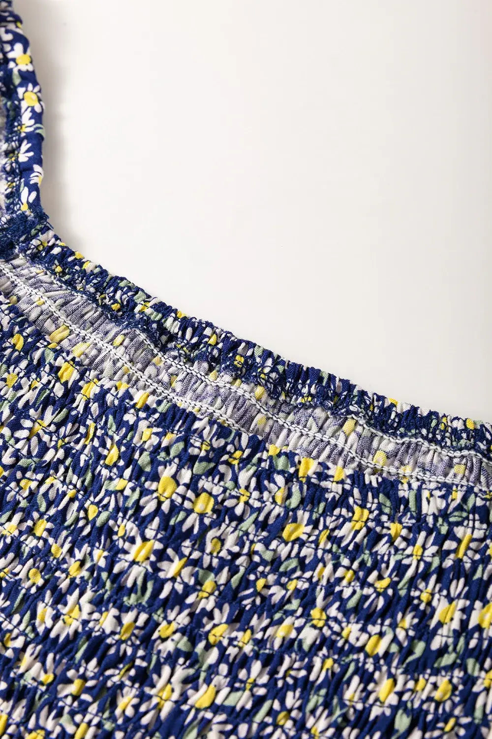 Floral Smocked Square Neck Blouse - Trendsi - Flyclothing LLC