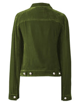 Button Up Long Sleeve Jacket with Chest Pockets - Trendsi - Flyclothing LLC