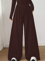 Ruched Square Neck Wide-Leg Jumpsuit - Trendsi - Flyclothing LLC