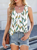 Printed Scoop Neck Wide Strap Tank - Trendsi - Flyclothing LLC