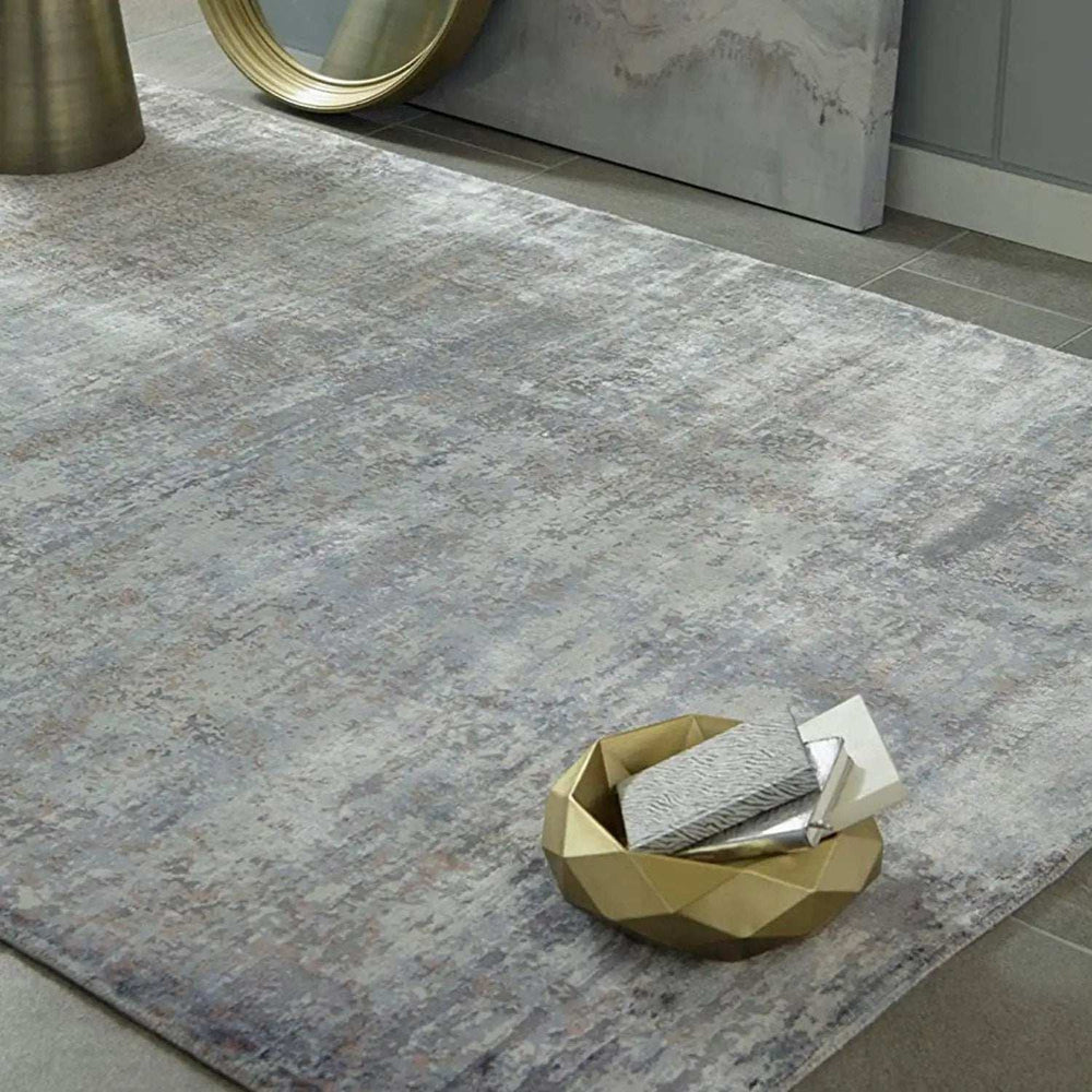 5' X 7' Viscose Slate Area Rug - Homeroots - Flyclothing LLC