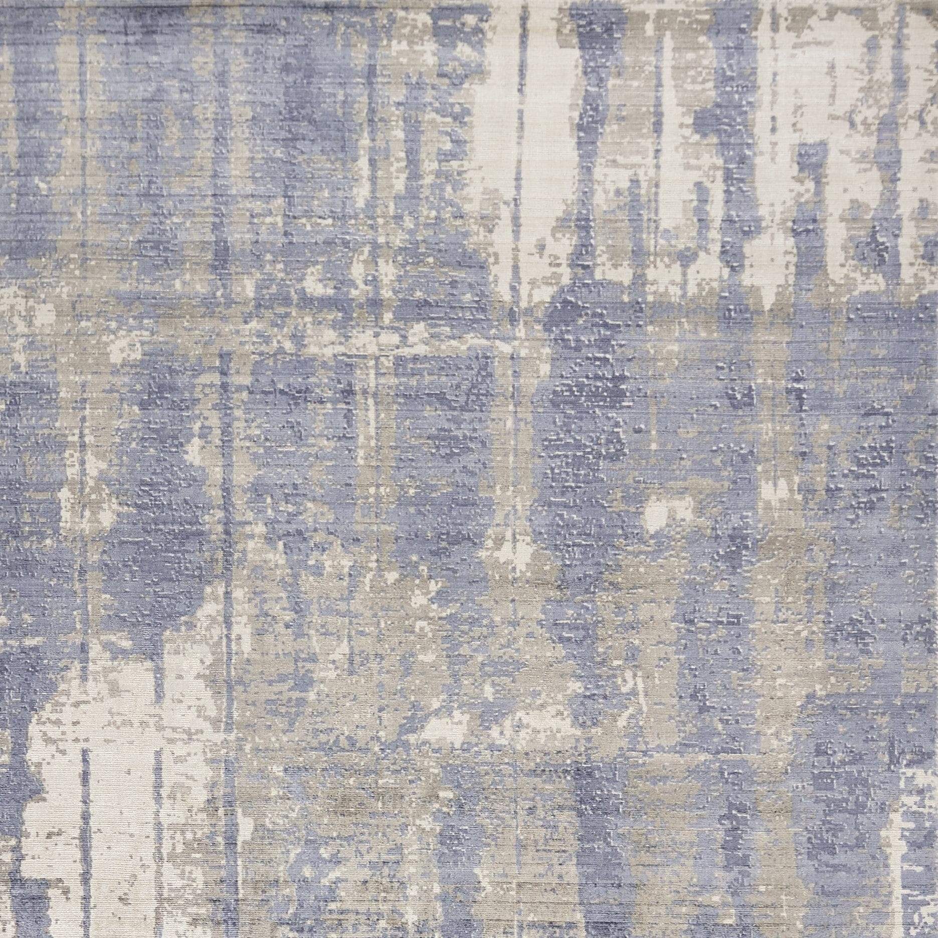 5' X 7' Grey Blue Hand Loomed Abstract Brushstroke Indoor Area Rug - Homeroots - Flyclothing LLC