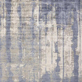 5' X 7' Grey Blue Hand Loomed Abstract Brushstroke Indoor Area Rug - Homeroots - Flyclothing LLC