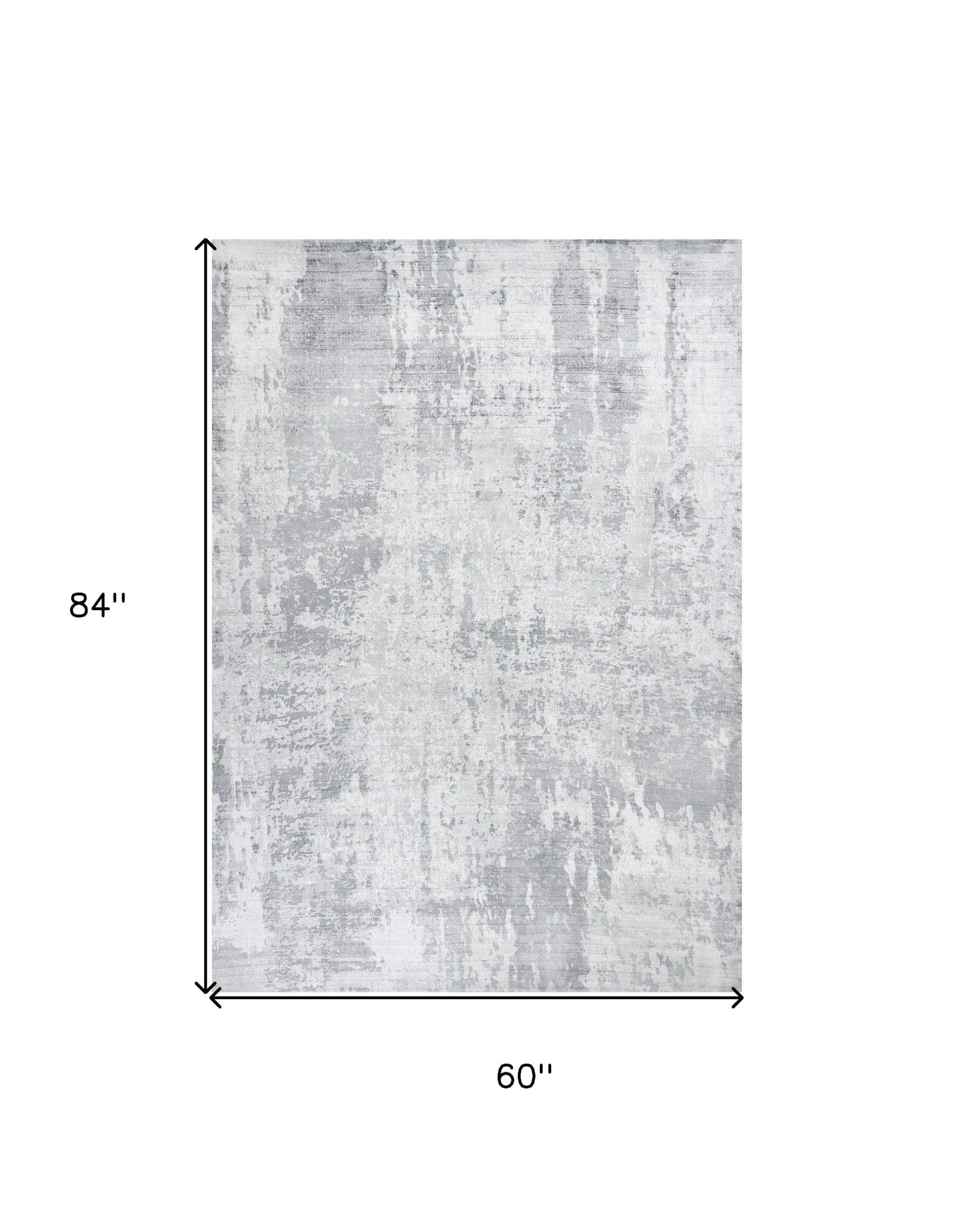 5' X 7' Viscose Dew Area Rug - Homeroots - Flyclothing LLC