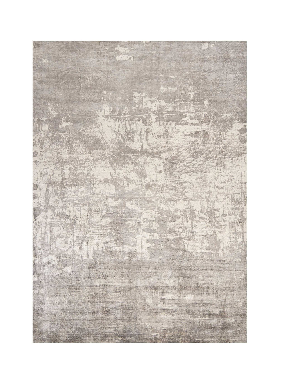 5' X 7' Beige Hand Loomed Abstract Brushstroke Indoor Area Rug - Homeroots - Flyclothing LLC