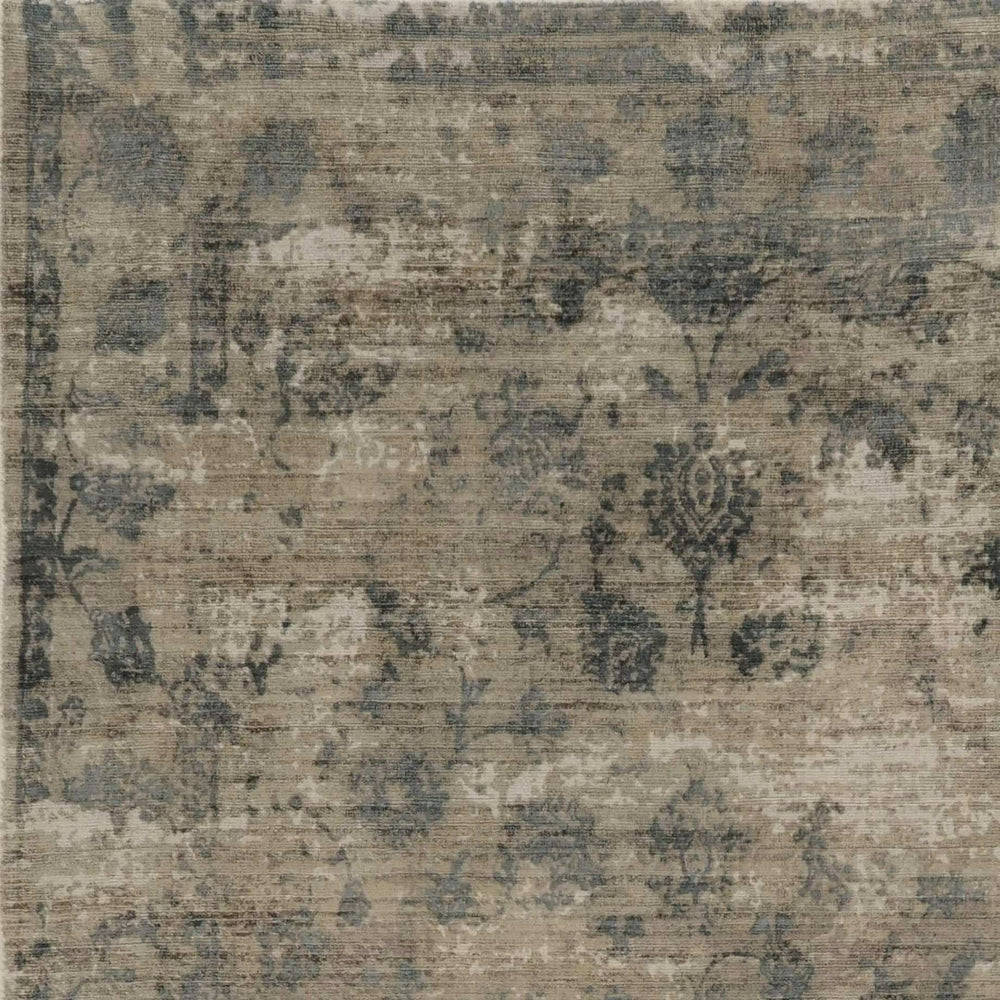 5' X 7' Viscose Sand Or Blue Area Rug - Homeroots - Flyclothing LLC