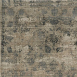 5' X 7'  Viscose Sand Or  Blue Area Rug - Homeroots