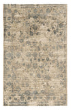 5' X 7'  Viscose Sand Or  Blue Area Rug - Homeroots