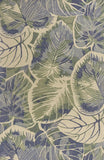 5' X 8' Blue Green Hand Tufted Caladium Indoor Area Rug - Homeroots - Flyclothing LLC