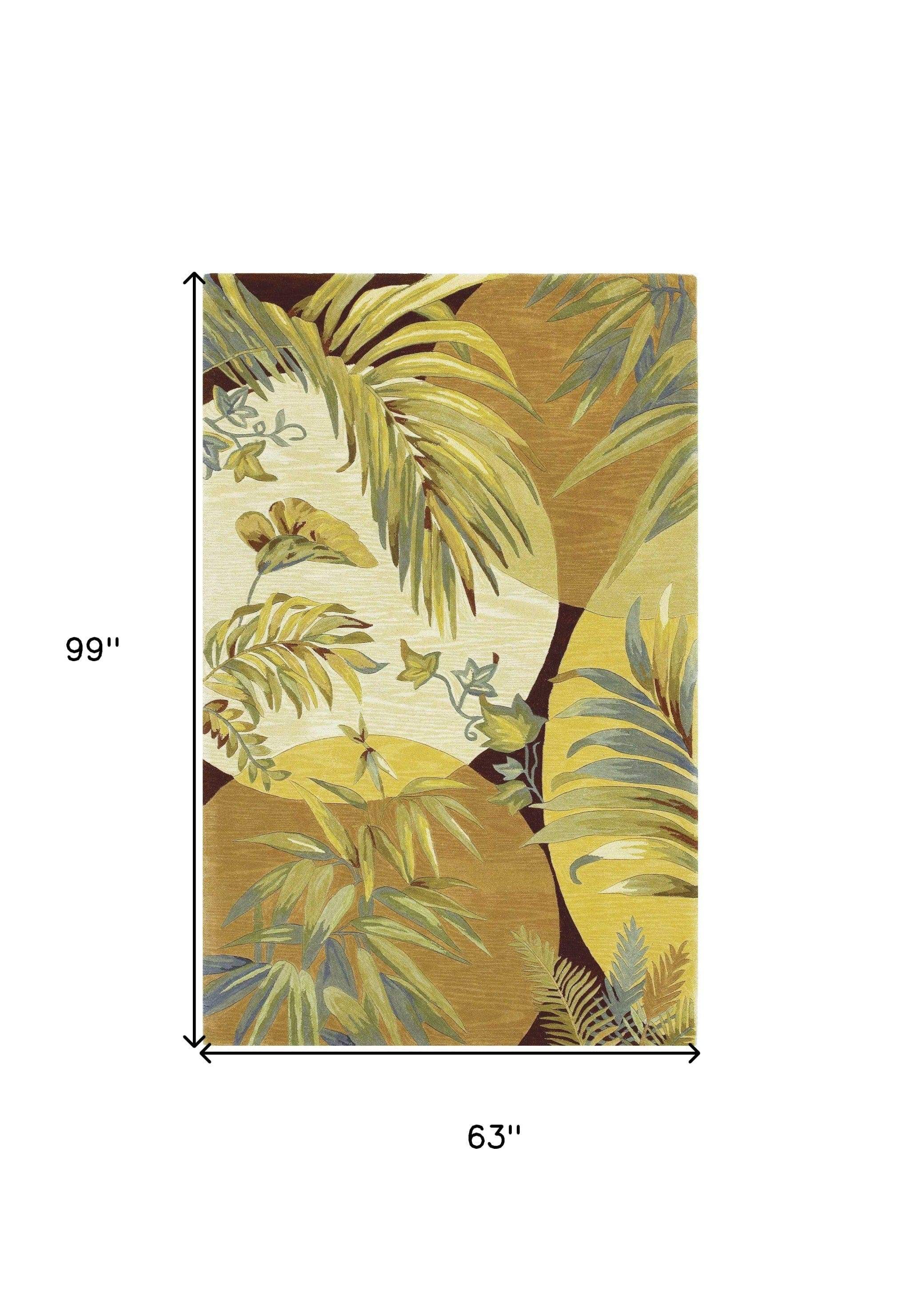 5' X 8' Wool Coral Or Ivory Area Rug - Homeroots - Flyclothing LLC