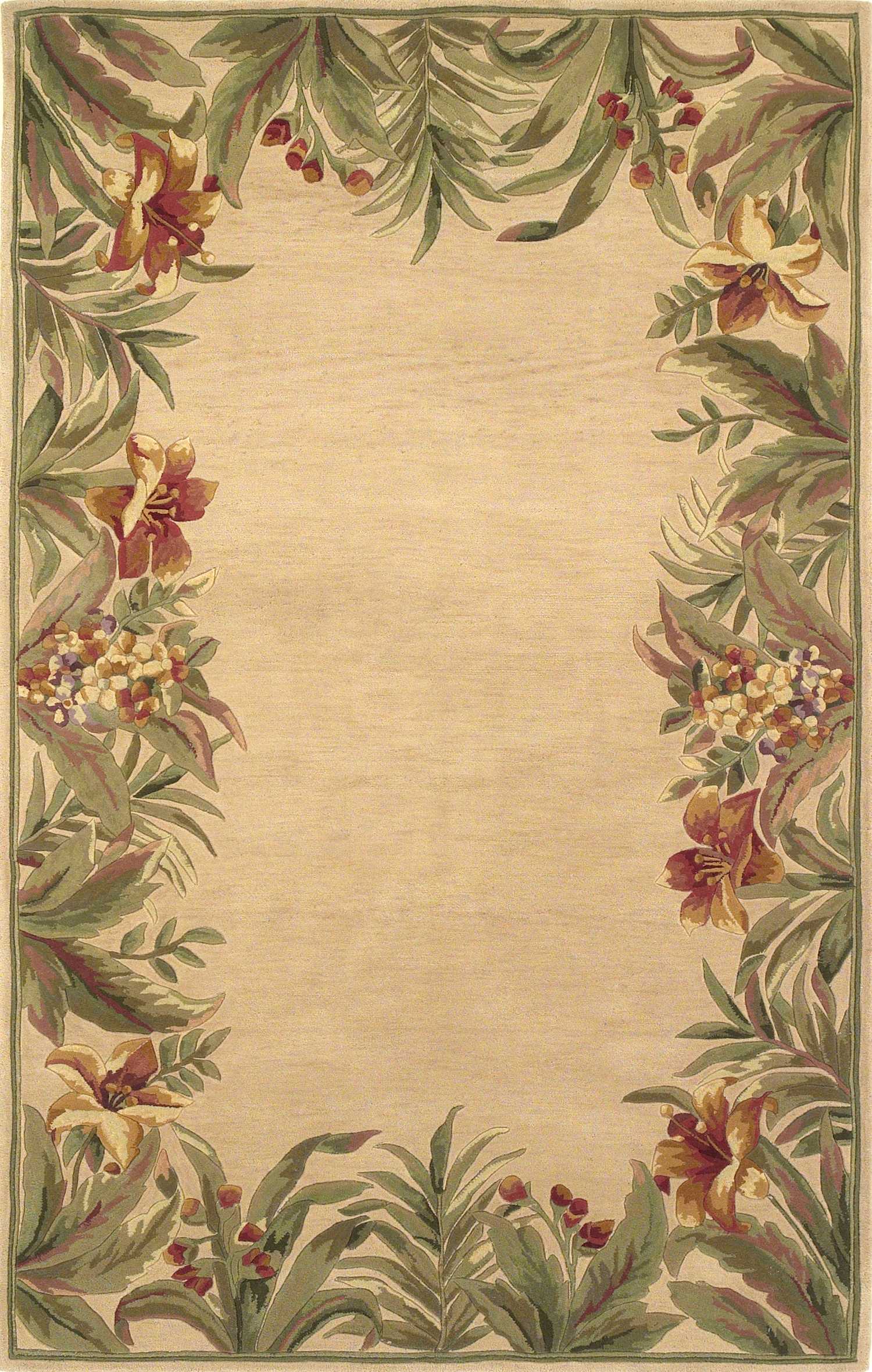 5' X 8' Wool Ivory Area Rug - Homeroots - Flyclothing LLC