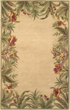 5' X 8'  Wool Ivory  Area Rug - Homeroots