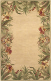 5' X 8'  Wool Ivory  Area Rug - Homeroots