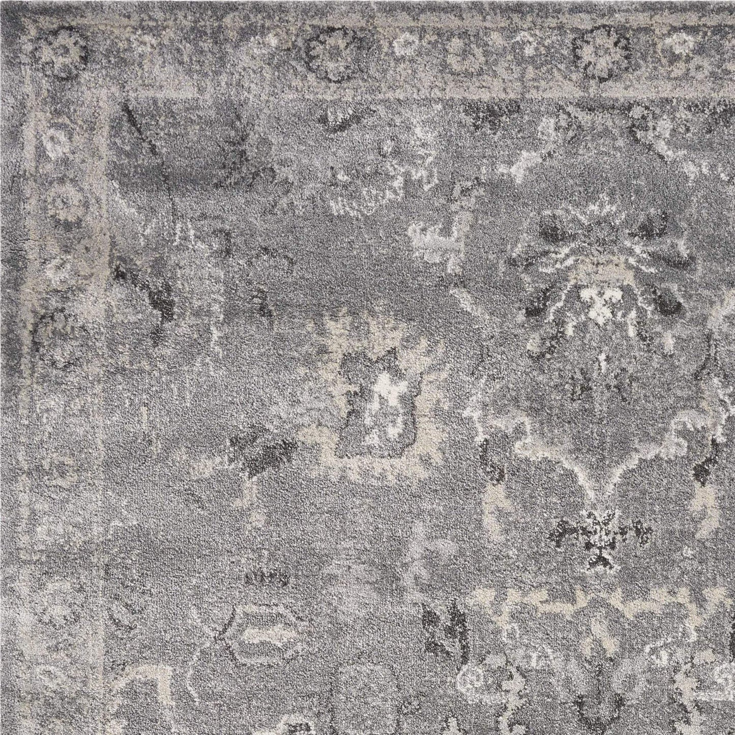 7' X 9' Polypropylene Grey Area Rug - Homeroots - Flyclothing LLC