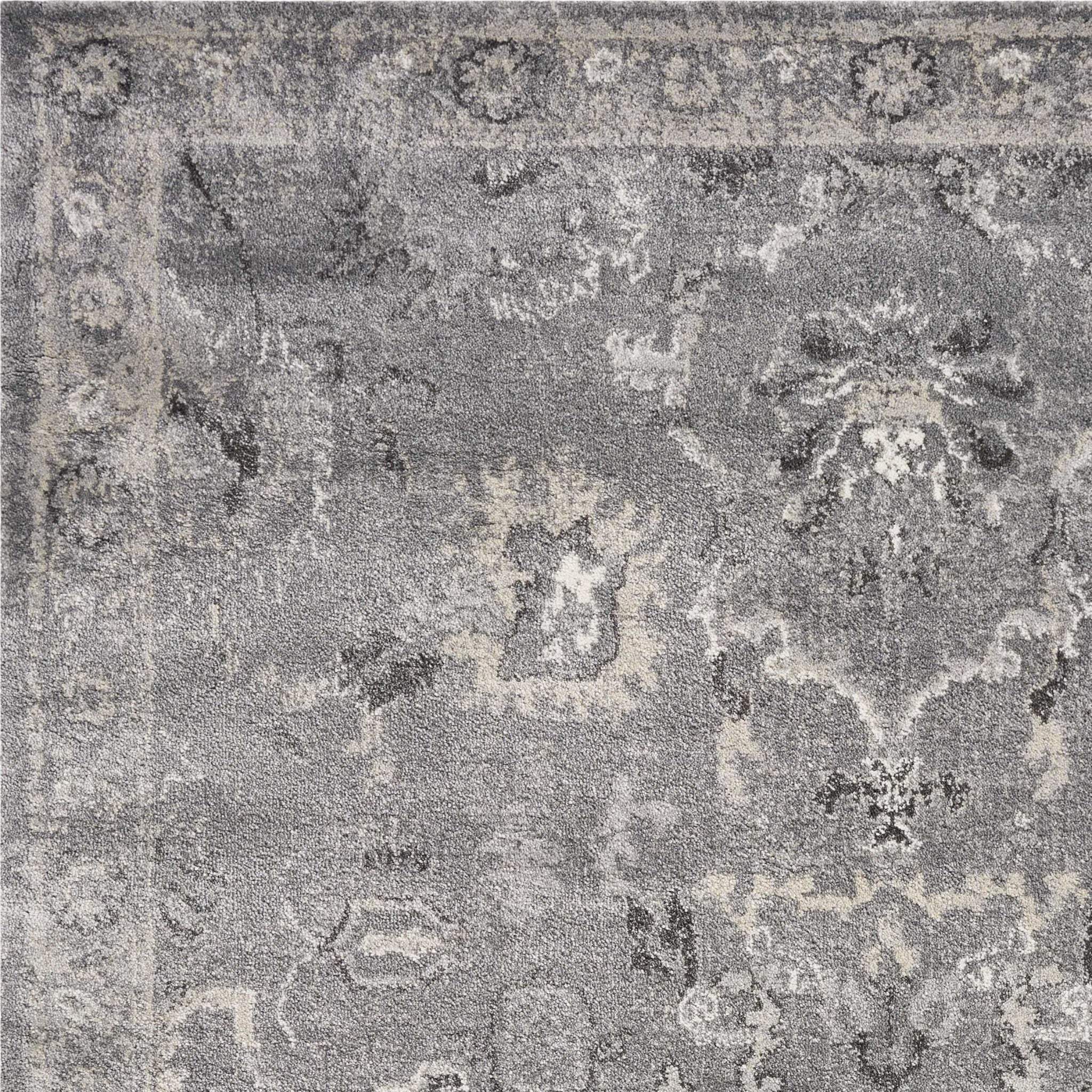 7' X 9' Polypropylene Grey Area Rug - Homeroots - Flyclothing LLC