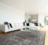 7' X 9' Polypropylene Grey Area Rug - Homeroots - Flyclothing LLC