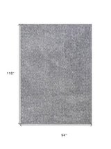7' X 9' Polypropylene Grey Area Rug - Homeroots - Flyclothing LLC