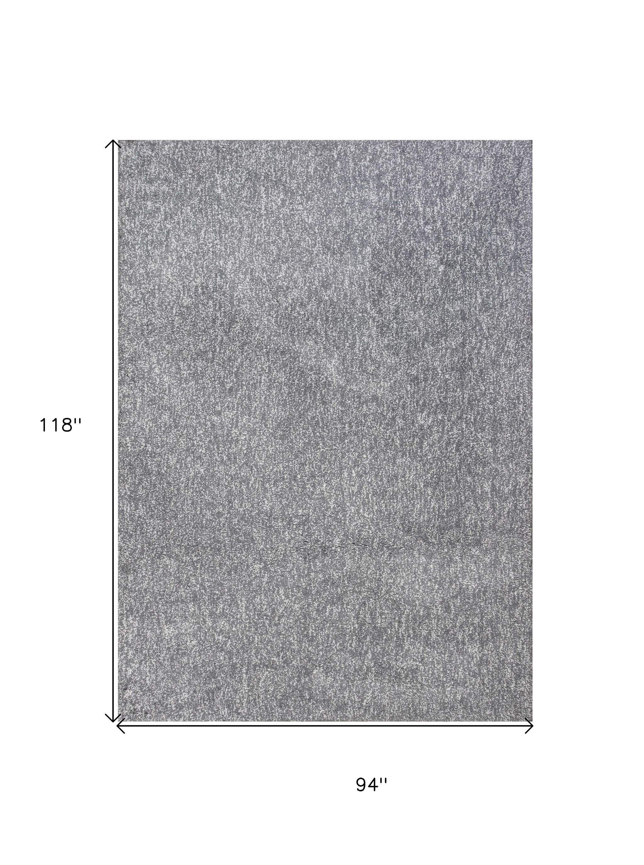7' X 9' Polypropylene Grey Area Rug - Homeroots - Flyclothing LLC