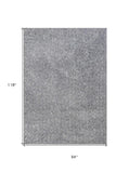 7' X 9'  Polypropylene Grey Area Rug - Homeroots