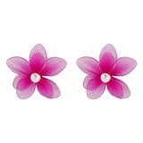 Flower Pearl Stud Earrings - Trendsi - Flyclothing LLC