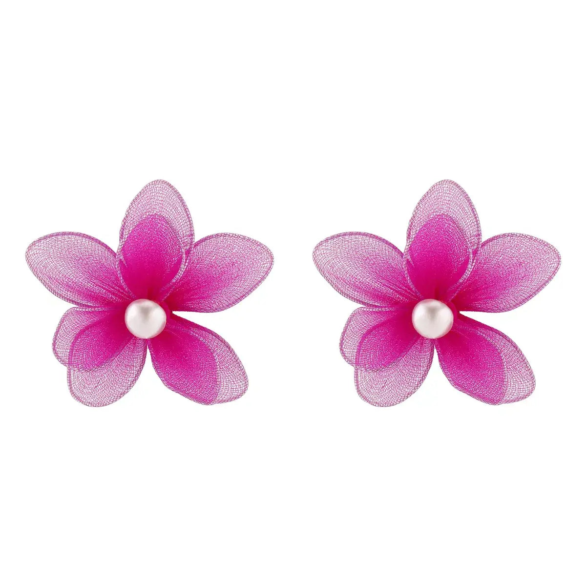 Flower Pearl Stud Earrings - Trendsi - Flyclothing LLC