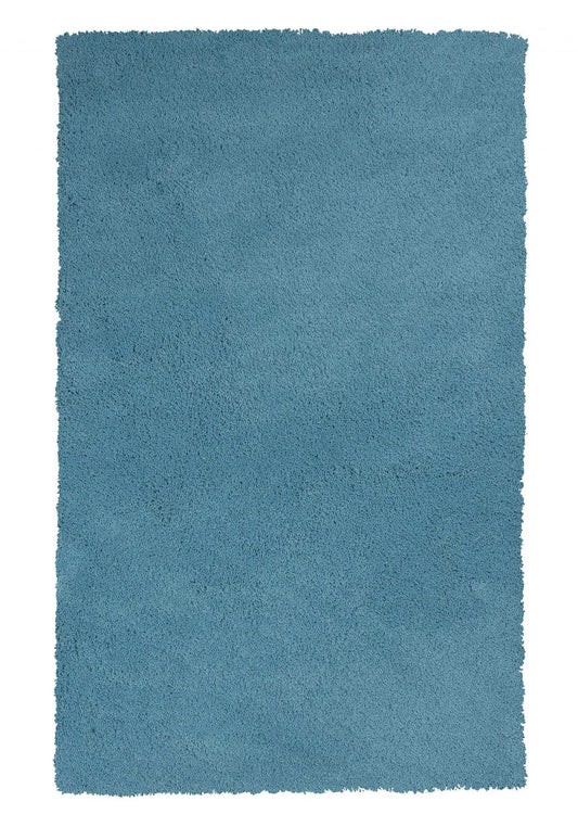 8' X 11' Highlighter Blue Indoor Shag Rug - Homeroots - Flyclothing LLC