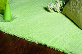 8' X 11' Bright Green Shag Area Rug - Homeroots