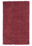 8' X 11' Red Heather Indoor Shag Rug - Homeroots