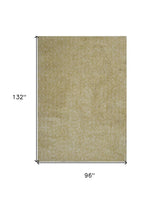 8' X 11' Yellow Heather Indoor Shag Rug - Homeroots - Flyclothing LLC