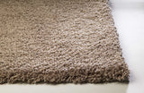 8' X 11' Solid Tan Beige Shag Area Rug - Homeroots