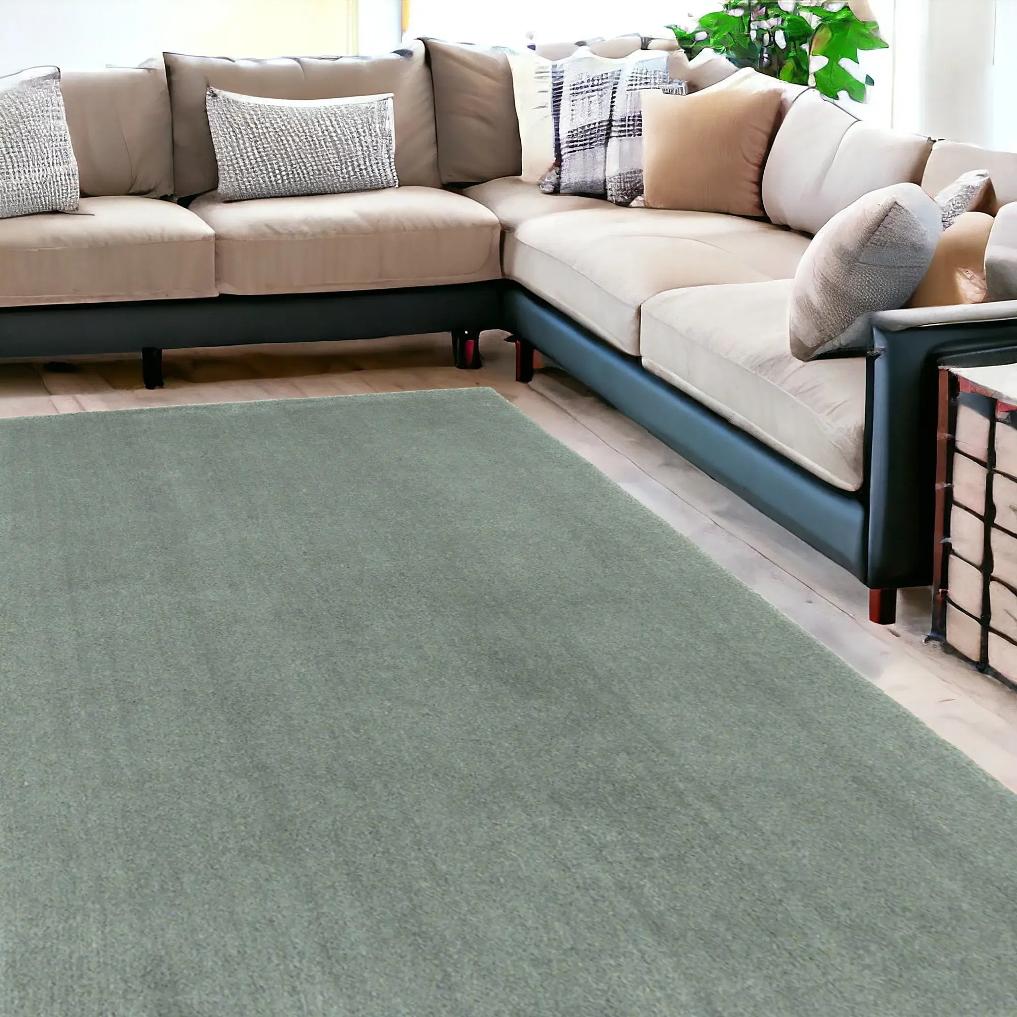 8' X 11' Slate Blue Indoor Shag Rug - Homeroots - Flyclothing LLC