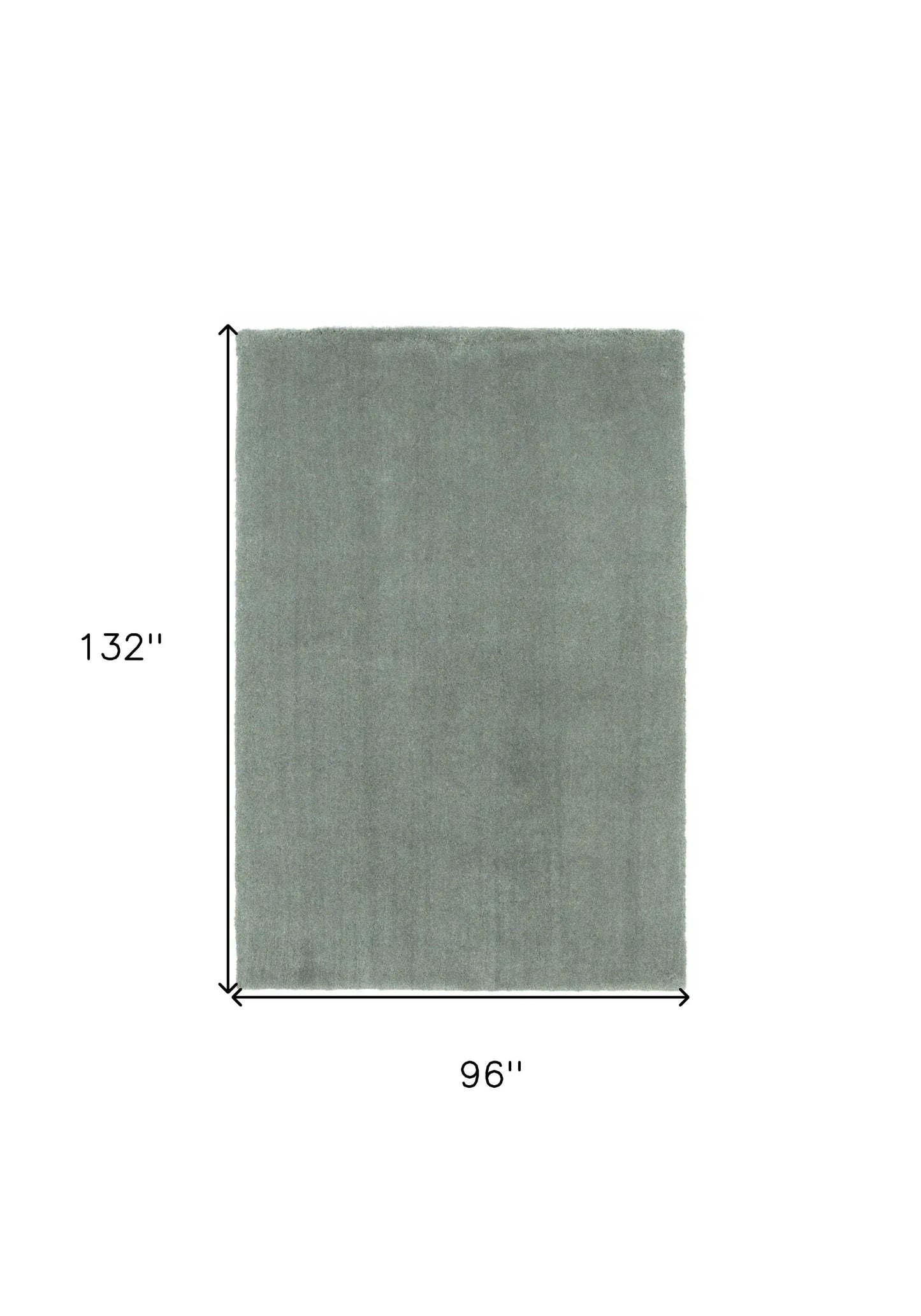 8' X 11' Slate Blue Indoor Shag Rug - Homeroots - Flyclothing LLC