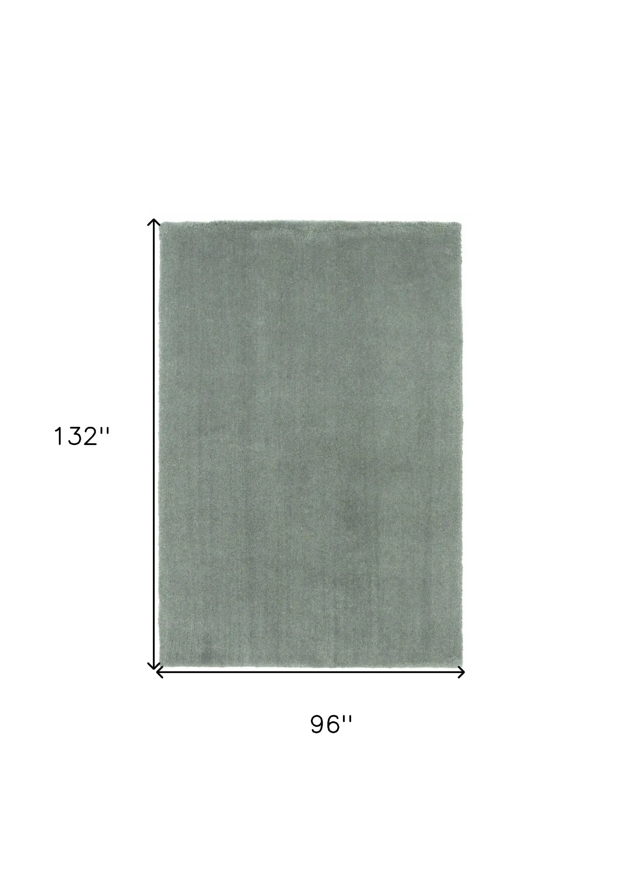 8' X 11' Slate Blue Indoor Shag Rug - Homeroots - Flyclothing LLC