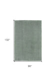 8' X 11' Slate Blue Indoor Shag Rug - Homeroots - Flyclothing LLC