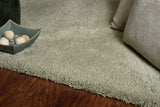 8' X 11' Solid Color Sage Green Shag Area Rug - Homeroots - Flyclothing LLC